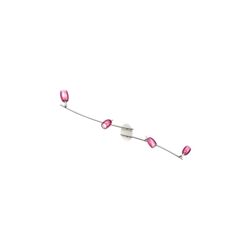 AMINA Barra curva alluminio e doppio vetro bianco + fucsia - MASSIVE en oferta
