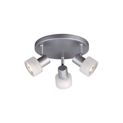 ZEST Plafoniera alluminio con vetro bianco - MASSIVE