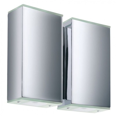 ABIDA illuminazione da parete Adatto per uso interno Cromo, Bianco 4,76 W [Classe di efficienza energetica A] - Eglo