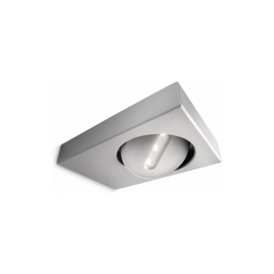 Philips Lighting Pheasant Lampada da Parete per Esterno, Testa Regolabile, Alluminio, 1 High PowerLED 7.5 W, Grigio