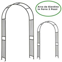 Arco Per Giardino Decorativo In Ferro Antracite Pezzi 2 Verdemax en oferta