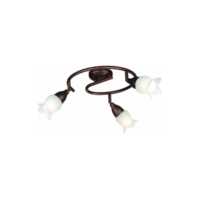 LILY Spirale marrone anticato vetro fiore - MASSIVE