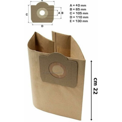 Ricel Sud - 5 SACCHETTI ASPIRAPOLVERE BIDONE / DELONGHI M / FAKIR NT 30.3000 / EMIDE RW 15 precio