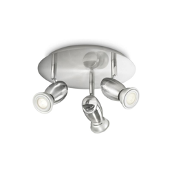 Chestnut Lampada con 3 Faretti Orientabili, Nickel - Philips en oferta