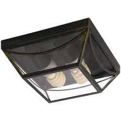 Massive - Babylon Babylon - Applique con griglia nero spazzolato lungh. 23 cm en oferta