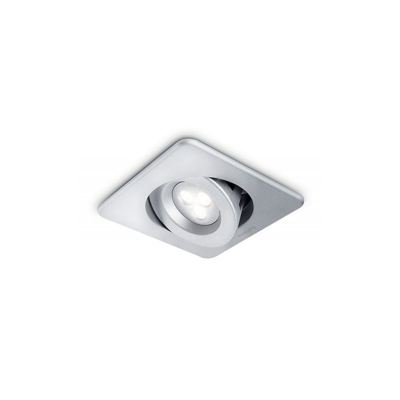 Philips - Ixion Ixion - Spot singolo incasso LED quadrato alluminio orientabile 12 cm
