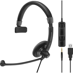 SC 45 USB MS Cuffia Padiglione auricolare Connettore 3.5 mm USB tipo A Nero, Headset en oferta