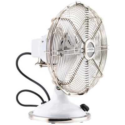 JOE50 Ventilatore da Tavolo Diametro 25 cm Colore Bianco