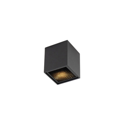 Faretto qubo - Design - Alluminio - Nero - Quadrato Max. 1 x Watt - Qazqa precio