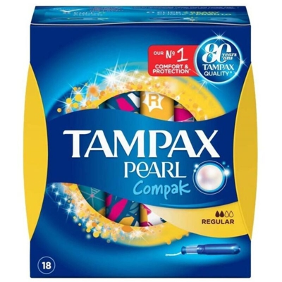 Tampax Blue Box Compak Assorbenti Interni Regular Flusso Normale 18 Pz