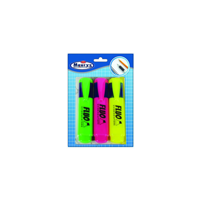 EVIDENZIATORI VERDE GIALLO ROSA 3PZ - Maury's