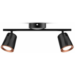 Lampada da muro Led 12W (2x6W) Wall Light colore nero VT-812B 4000K - V-tac precio