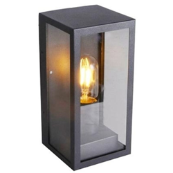 Portalampada da giardino nera wall light E27 con fissaggio a muro VT-837 - V-tac precio