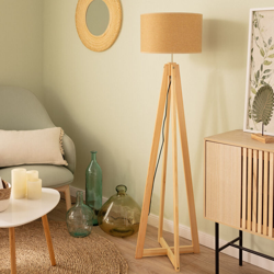 Ledkia - Lampada da Terra Korsade Cammello en oferta