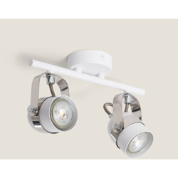 Lampadario Orientabile Sinner 2 faretti Bianco Bianco - LEDKIA características