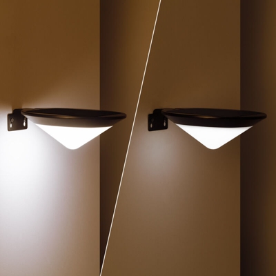 Applique LED Solare Tucson con Sensore di Movimento Radar IP65 Bianco Caldo 2800K - 3200K - LEDKIA