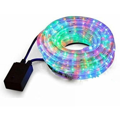 Tubo Luminoso Miniluce 20 Metri 3 Vie Diametro 13 Mm Uso Esterno Luce Multicolor - NATALE
