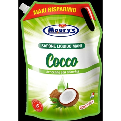 SAPONE LIQUIDO RICARICA COCCO 2 LT - Maury's