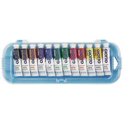 Giotto Tempera Extra In Tubetto 7.5 Ml 12 Colori Assortiti - MAURY'S