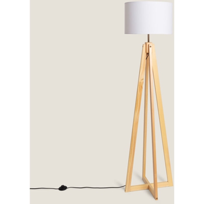 Ledkia - Lampada da Terra Korsade Bianco