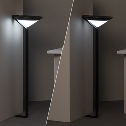 Lampioncino LED Solare Yuma con Sensore di Movimento Radar IP65 Bianco Naturale 3800K - 4200K - LEDKIA en oferta