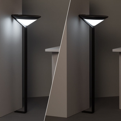 Lampioncino LED Solare Yuma con Sensore di Movimento Radar IP65 Bianco Naturale 3800K - 4200K - LEDKIA