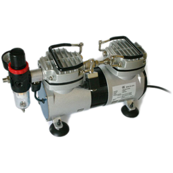 Wiltec - Compressore per aerografo AS19 0-4 bar con filtro acqua manometro riduttore pressione precio