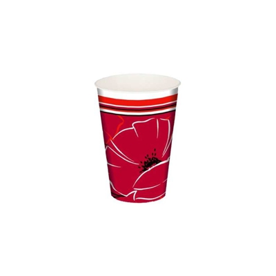 Bicchieri di carta 'Red Passion' 10 pezzi - PIERROT
