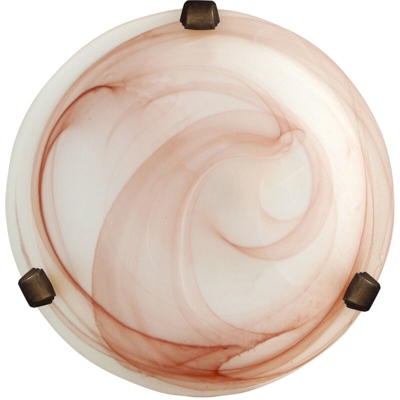 E-energy - DUNA LAMPADA PLAFONIERA DA SOFFITTO E27 1 LUCE 40CM TABACCO