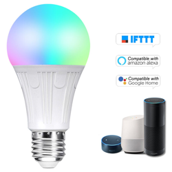 Lampadina a led V12 Smart Wifi Lampadina a led Rgb + W 11W E27 Dimmerabile Lumiere Gruppo di controllo remoto del telefono Compatibile con Alexa características