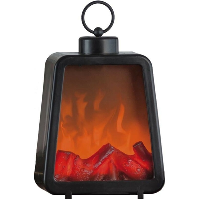 Lanterna Led Decorativa Caminetto Elettrico Finto 18 X 10 X 25H Cm - STAR