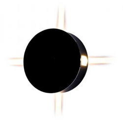 Lampada da muro Led nera 4W Wall Light IP65 forma rotonda V-TAC VT-706 4000K características