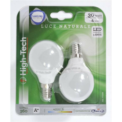 High-Tech Set 2 Lampadine Led Samsung Sfera E14 4W G45 Luce Naturale 4000K 360 Lumen precio
