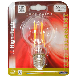 High-Tech Lampadina Led Samsung Globo Filamento E27 8W Luce Calda 3000K 900Lm en oferta