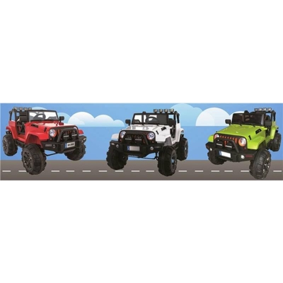 Creare Italia - JEEP FUORISTRADA MACCHINA CAVALCABILE CON RADIOCOMANDO 12V COLORI ASSORTITI