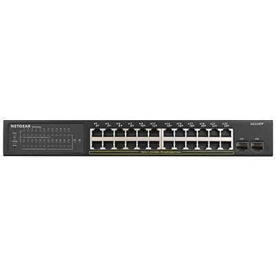 Switch GS324TP 24 Porte Ethernet PoE 10 / 100 / 1000 Mbps RJ45 con 2 Porte SFP Managed