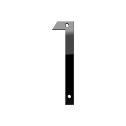 Numero 5 pollici di casa resistente acciaio inox Numero 1 Un intemperie moderni numeri 3D verso l'esterno alla porta d'ingresso Yard Mailbox, Nero precio