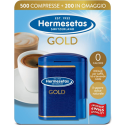 Hermesetas Gold Dolcificante con Aspartame características
