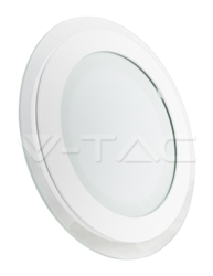 Mini Pannello LED Montaggio a Incasso Rotondo in Vetro 12W 6000K - V-tac precio