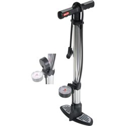 Pompa Per Bici In Alluminio Con Manometro Diametro Tubo 3,8 Cm Codice 1372031 - VALEX precio