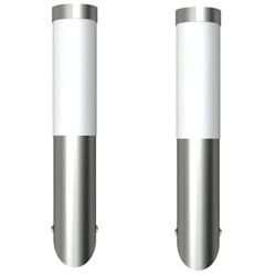 2 Lampioncini moderni da giardino acciaio inox per esterni ed interni - VIDAXL características