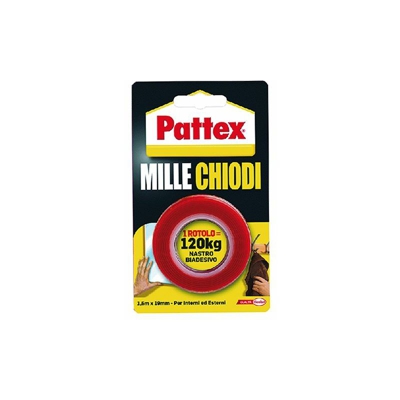 NASTRO BIADESIVO 'MILLE CHIODI' mm 19 x 1,5 mt - PATTEX