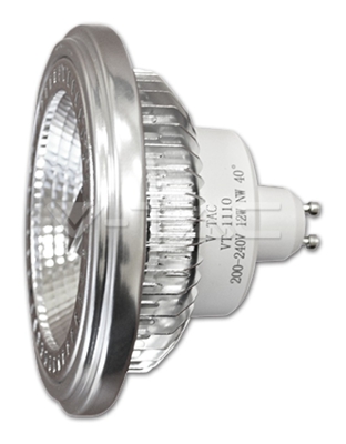 Faretto LED COB AR111 12W GU10 40° 6400K - V-tac