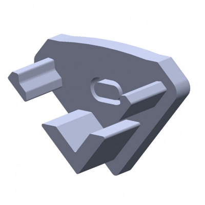 Tappo Di Chiusura Profilo Genere ECO P03 | Plastica -Bianco Naturale- Con Pero Estraibile (LL-12-1204-01) - GREENICE