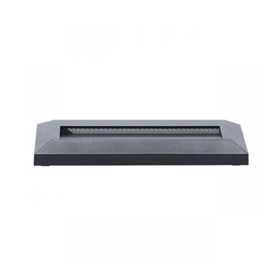segna passo led 1,7 watt 20000 ore 220-240 volt CE IP65 bianco freddo esterno grigio rettangolare kan 22760 - KANLUX