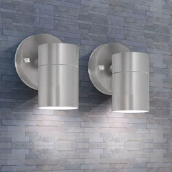 Lampade da Parete Esterno 2 pz Acciaio Inox Proiezione Basso - VIDAXL precio