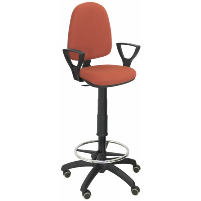 Piqueras Y Crespo - Sgabello ayna bali marrone marrone sgabello a bracci fissi ruote per parquet