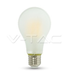 V-tac - lampadina led filo ambra g125 con incisioni laser 220-240 volt 300° 4 watt A+ CE E27 bianco caldo no tec 609074 en oferta