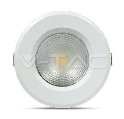 Faretto LED da Incasso Rotondo LED COB 10W A++ Colore Bianco 120LM/W 4500K - V-tac