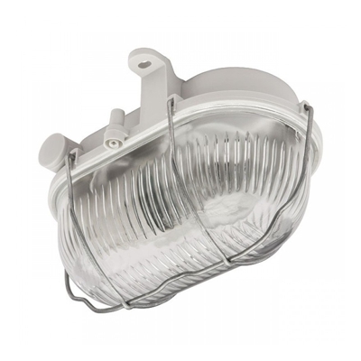 Plafoniera ovale a tartaruga ip44 con gabbia colore grigio illuminazione luce - KANLUX